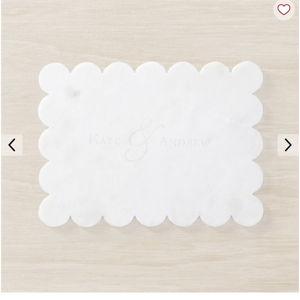 Scalloped Marble Cheese Board