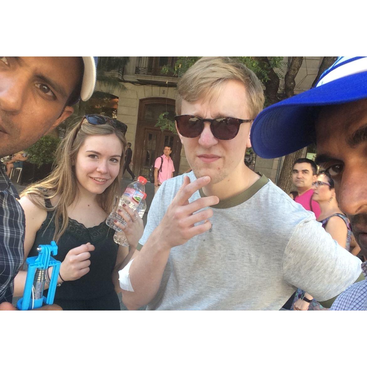 Barcelona strangers