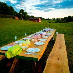 Shelburne Farms Pine Table & Benches
