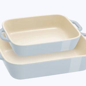2 pc Rectangular Baking Dish Set - light blue