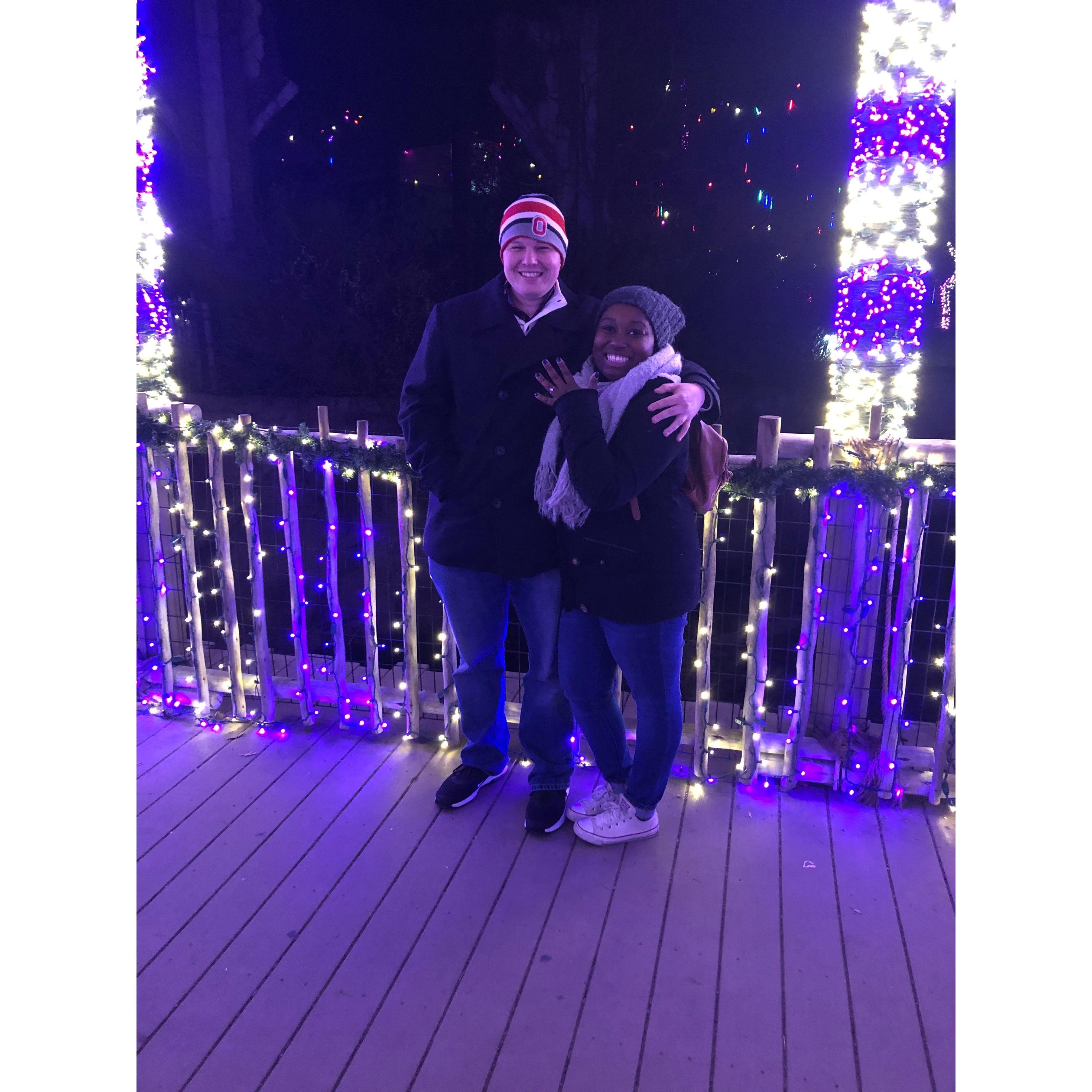 The night of our engagement