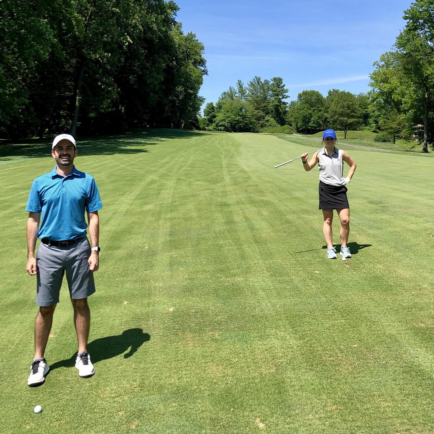 Visual proof that Emily can one up Kevin on the golf course.
Summer 2019