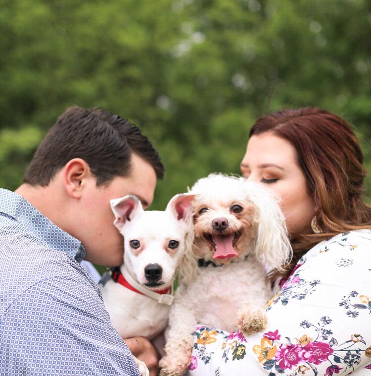We love our little family with Riggs & Harley!