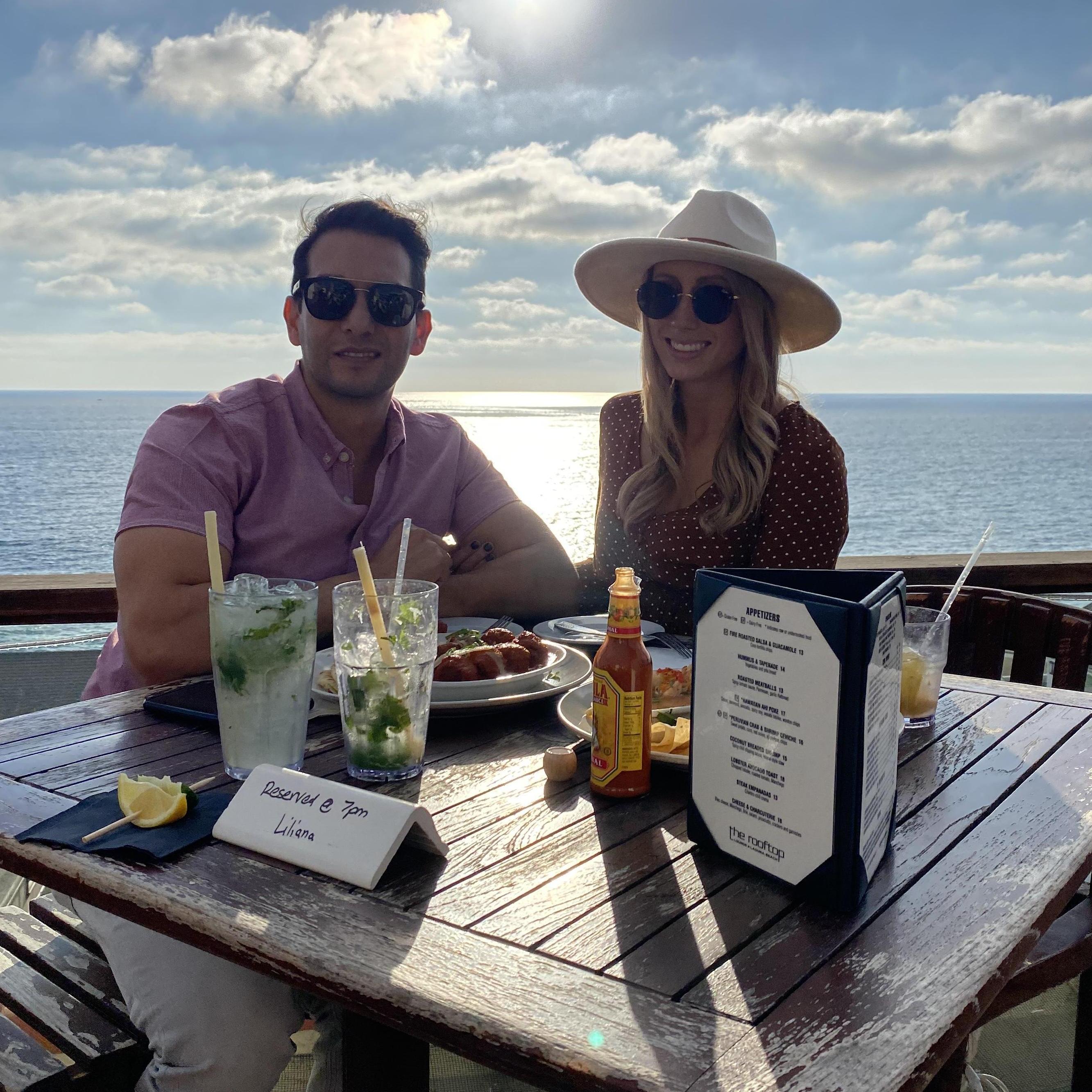 A little Saturday day date in Laguna Beach. We had the best view that day, and the best mojitos