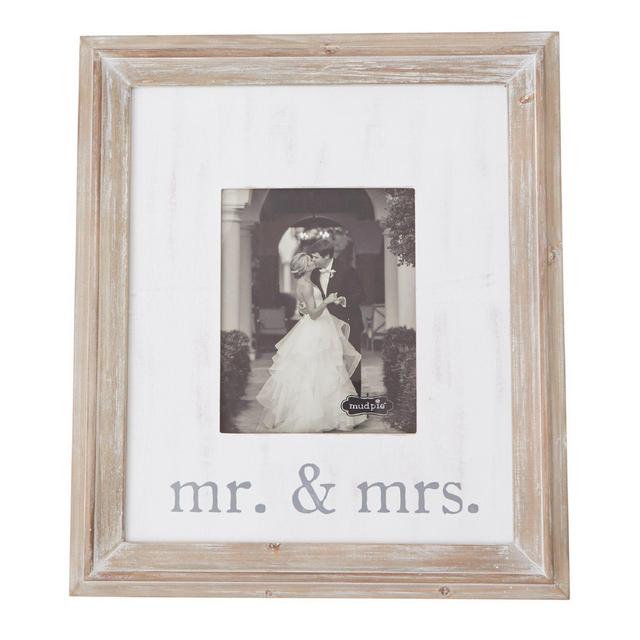 Mud Pie® Mr. And Mrs. 8-Inch x 10-Inch Wood Picture Frame