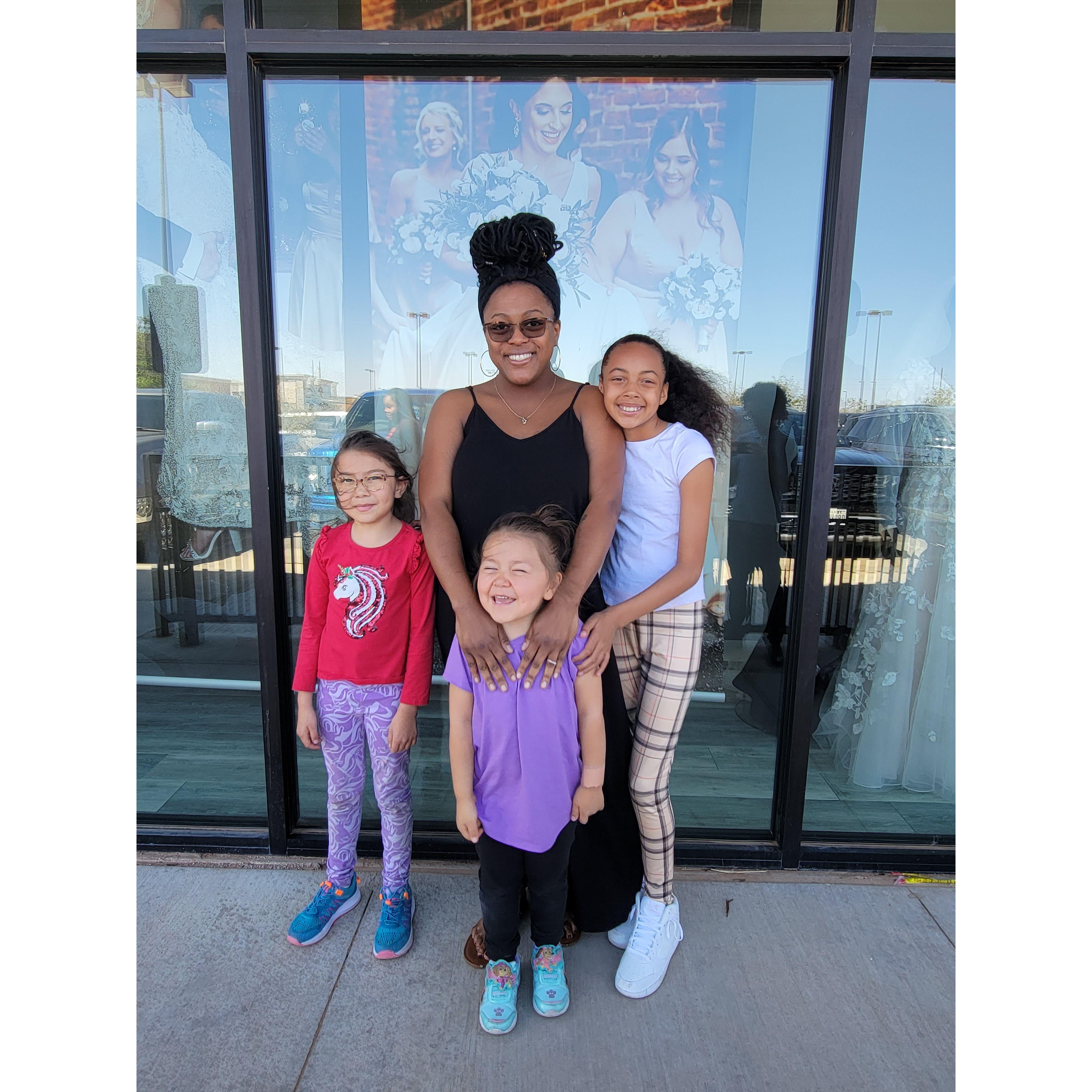 Our flower girls minus one. Lol  <3