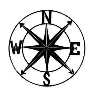 Chesapeake Bay Ltd. 24-Inch Round Compass Wall Plaque