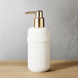 canvas soap pump