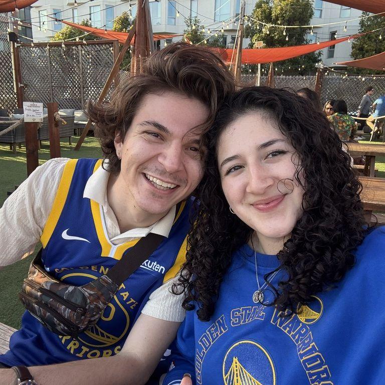 Little did I know Lucas was planning to propose later this night after the warriors game..