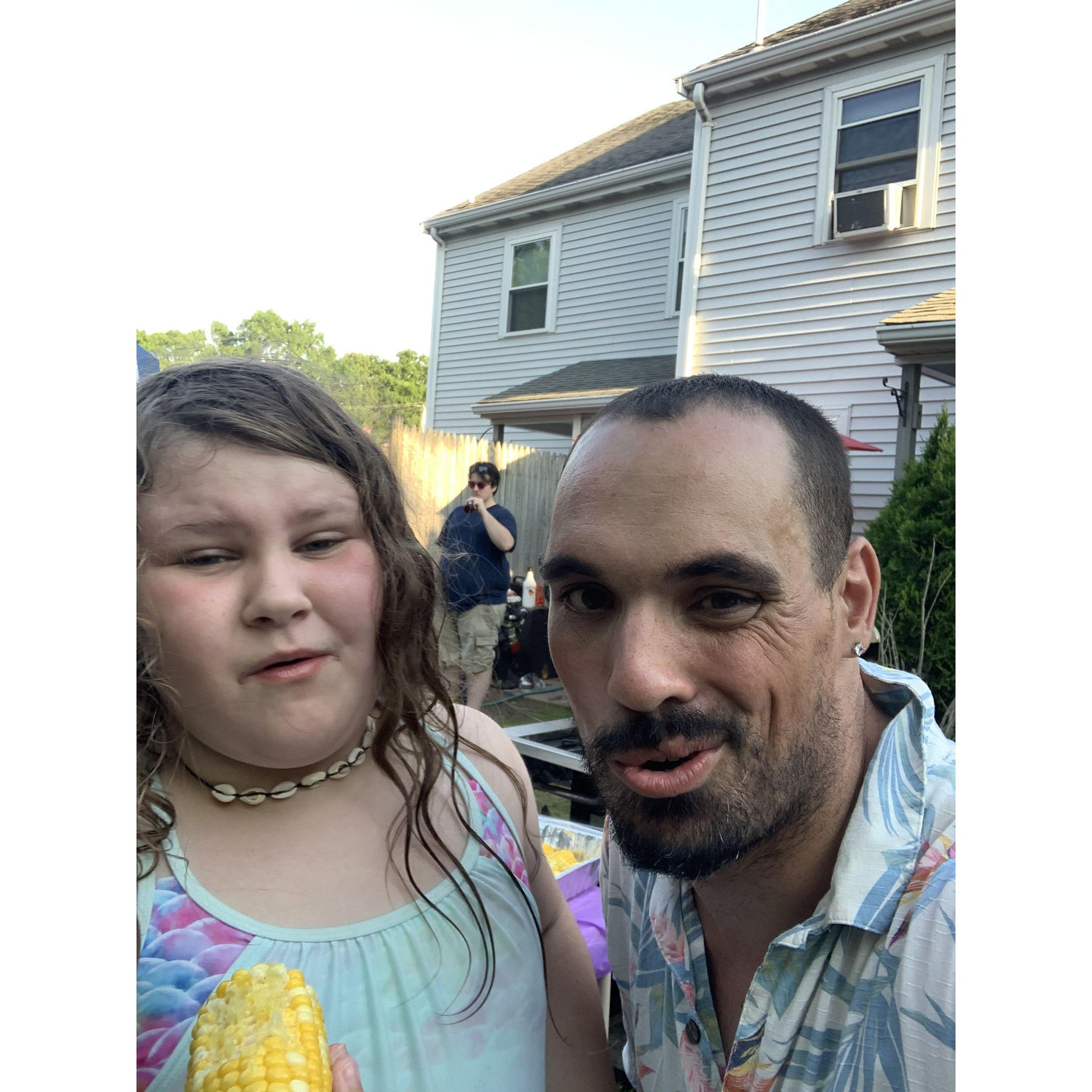 Anthony and his god daughter Ryleigh