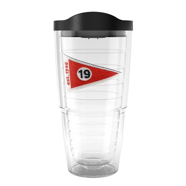 Tervis Golf Nineteenth Hole 46 Made in USA Double Walled Insulated Tumbler Travel Cup Keeps Drinks Cold & Hot, 24oz, Nineteenth Hole