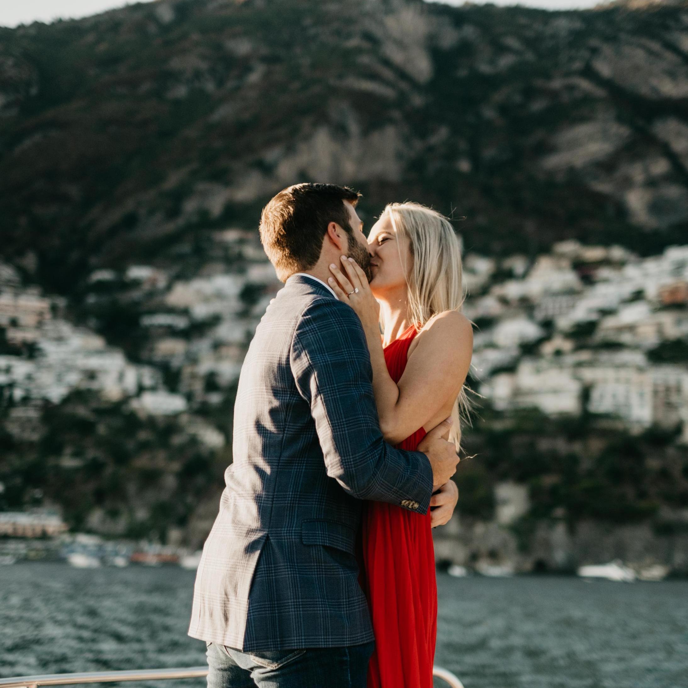 Right after Keith proposed in Positano
