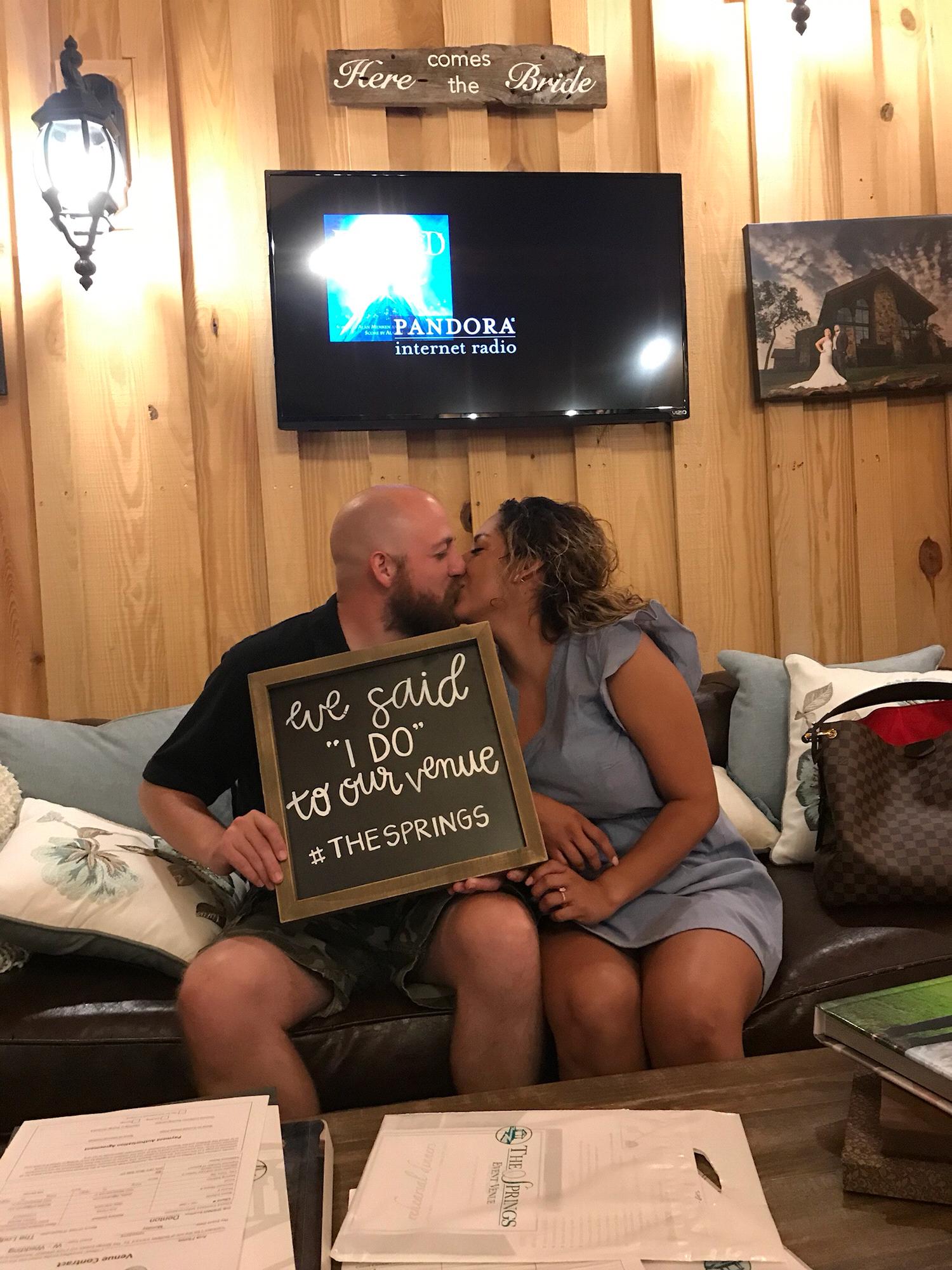 Found a venue we both loved and decided to quickly do this wedding deal. #willpickedflores