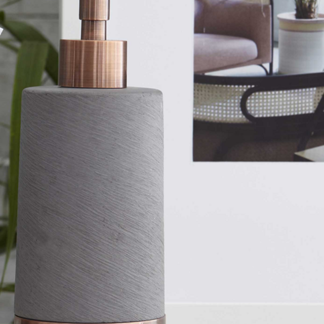 Harman Copper & Grey Ceramic Soap Dispenser