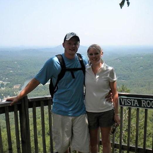 Hiking at Chimney Rock while Jenny was interning in North Carolina for the summer of 2011.
