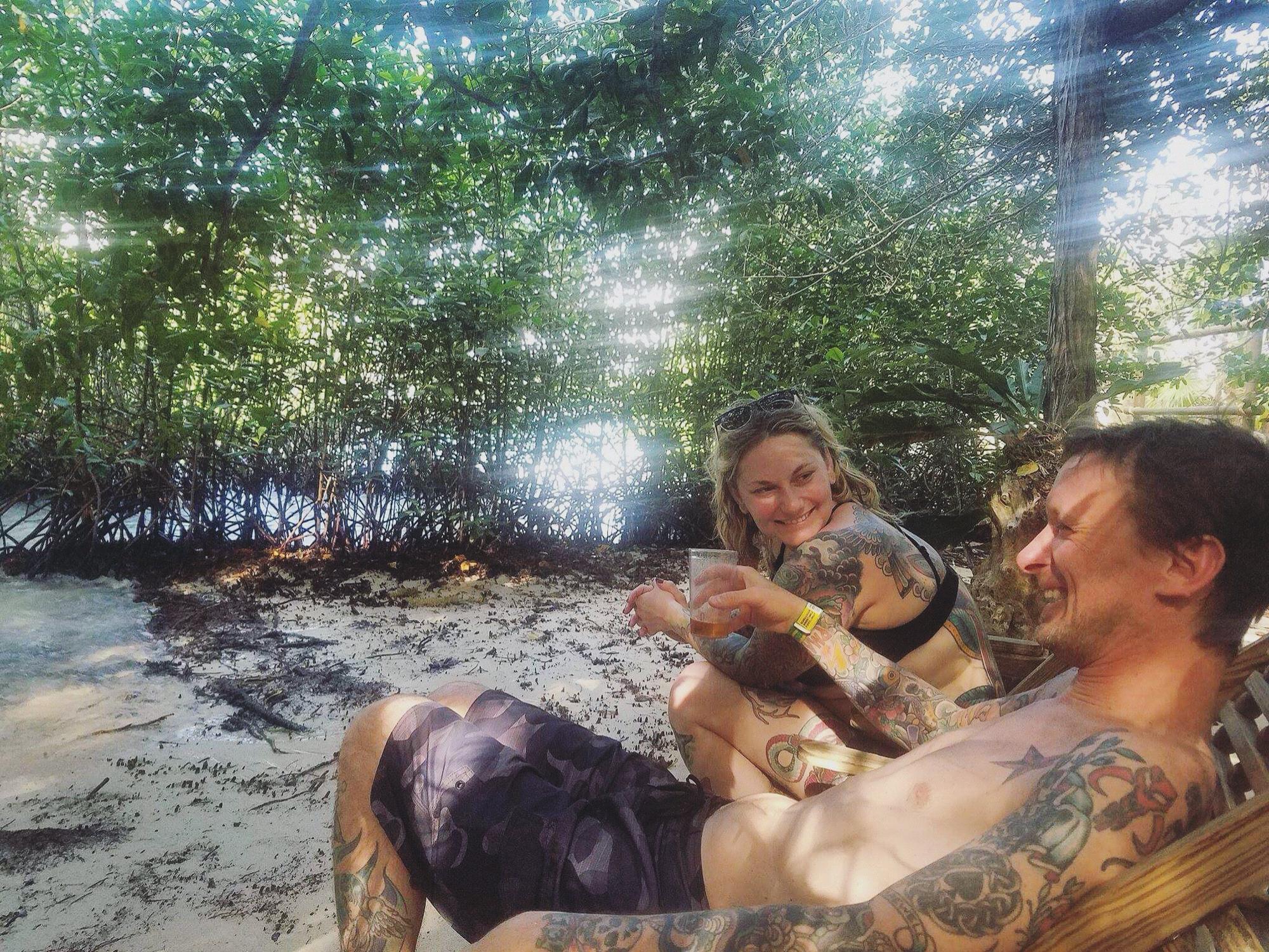 At Xel Ha in Mexico