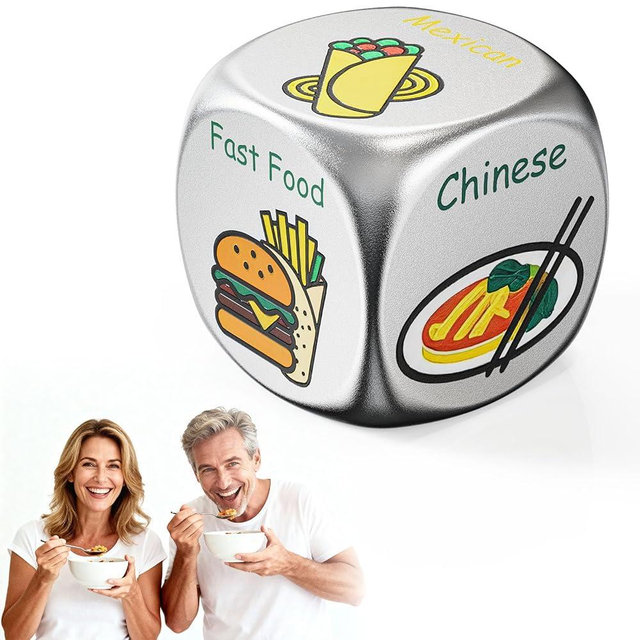 Stocking Stuffers for Men Women,Colorful Date Night Food Decision Dice,Mens Gifts,Funny Gifts for Men Women Couple Girlfriend Boyfriend Husband Wife Anniversary Birthday Wedding Fathers Day