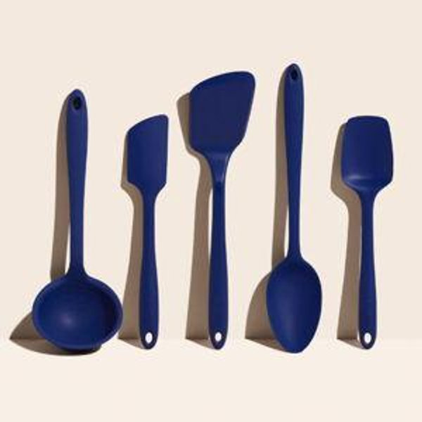5 Piece Cooking Utensils Set - Navy