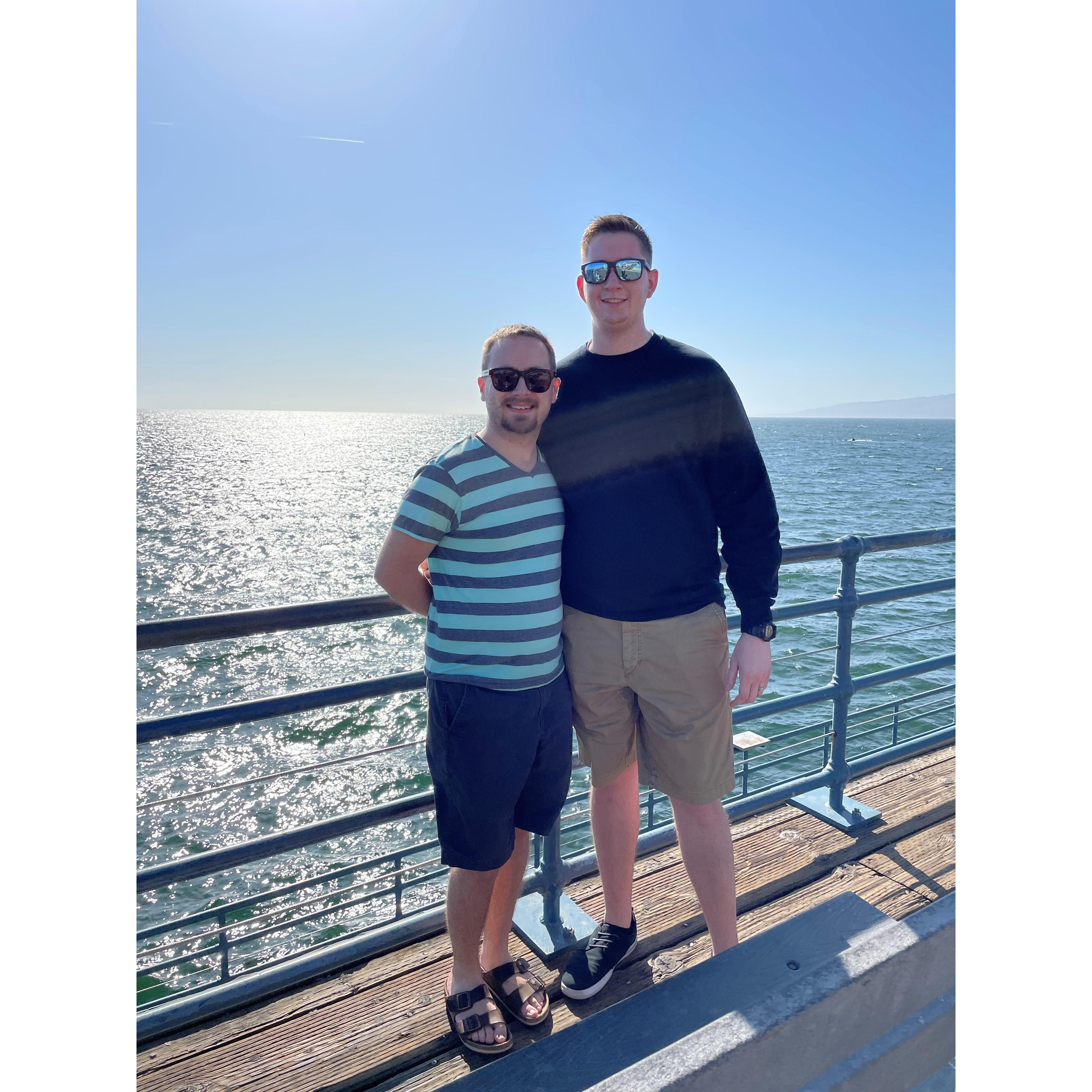 The beautiful Pacific Ocean as seen from the Santa Monica Pier!