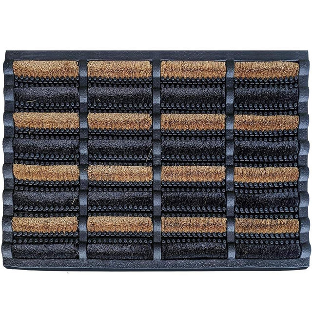 FOOTMATTERS Ninamar Mud Scrubber Tray Mat - 29.5 x 17.5 inch