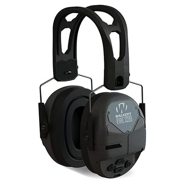 Walker's Rechargeable Lightweight Shooting Hunting Range Electronic Slim Low Profile Hearing Protection FireMax Earmuffs
