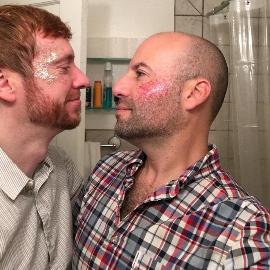 Upon arriving home tipsy from Wendy's glitter-themed birthday party, we decided to take some photos.