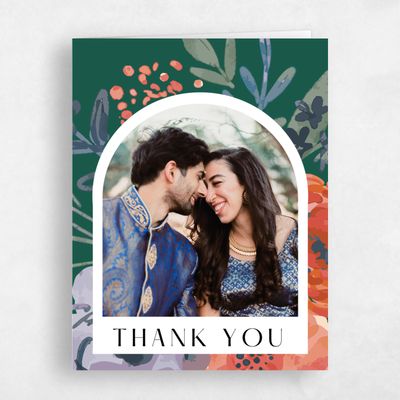 Emerald, Green Wedding Thank You - Colletta Photo