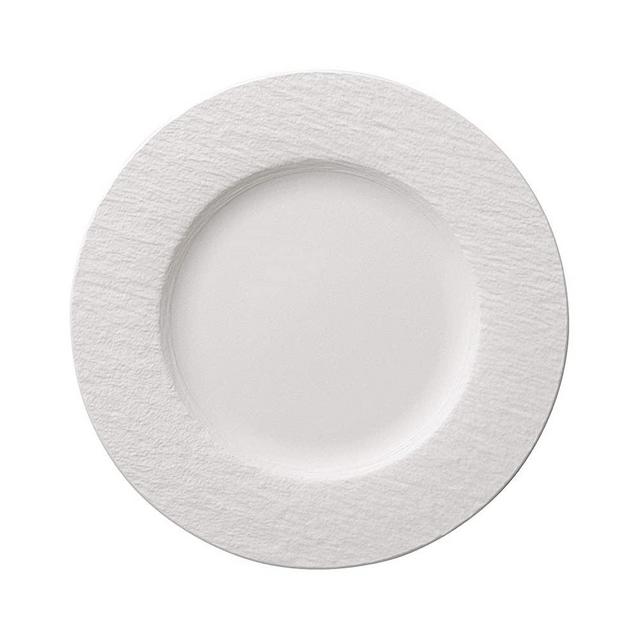 Villeroy & Boch Manufacture Rock Blanc Dinner Plate, 10.5 in, White