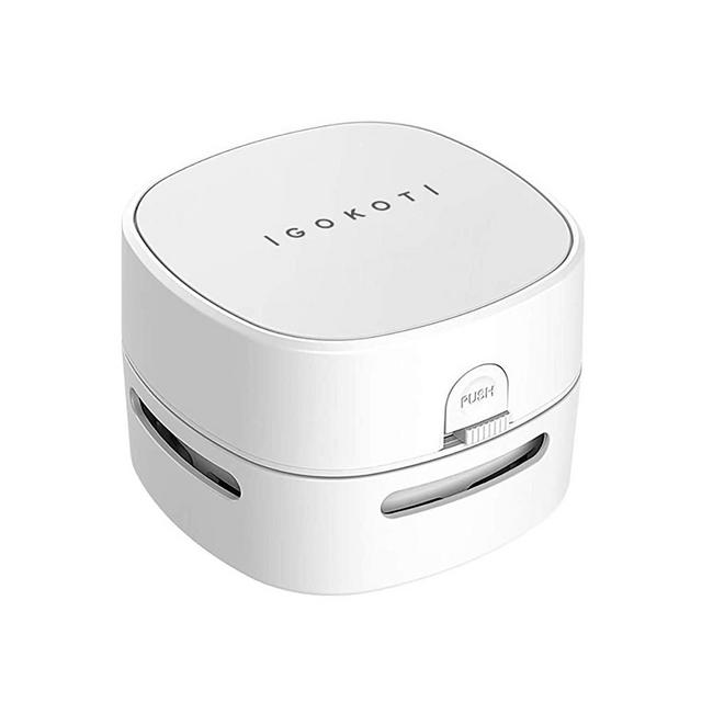 Mini Vacuum Cleaner Battery Operated, Portable Handheld Cordless Crumb Sweeper,Desktop Little Dust Sweeper, Energy Saving Design by IGOKOTI (no Battery Included)