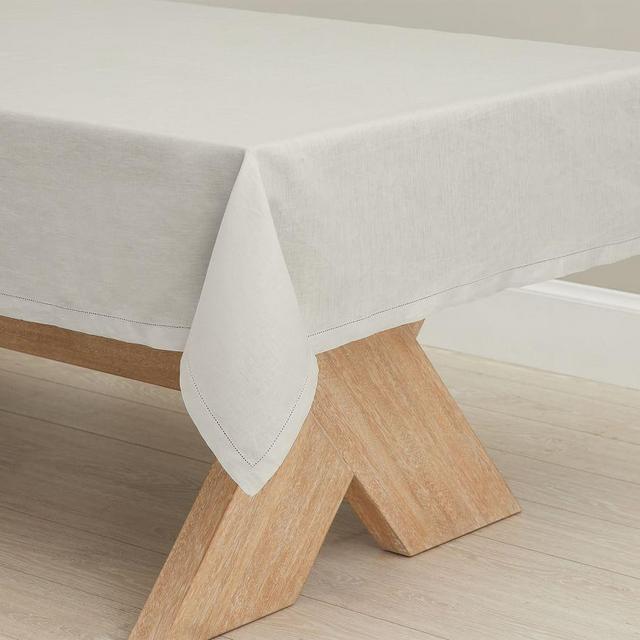 Belgian Linen Tablecloth, 70" x 108" - Soft Grey