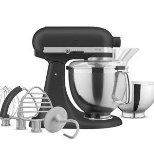 Artisan® Series 5 Quart Tilt-Head Stand Mixer with Premium Accessory Pack - Imperial Black | KitchenAid US