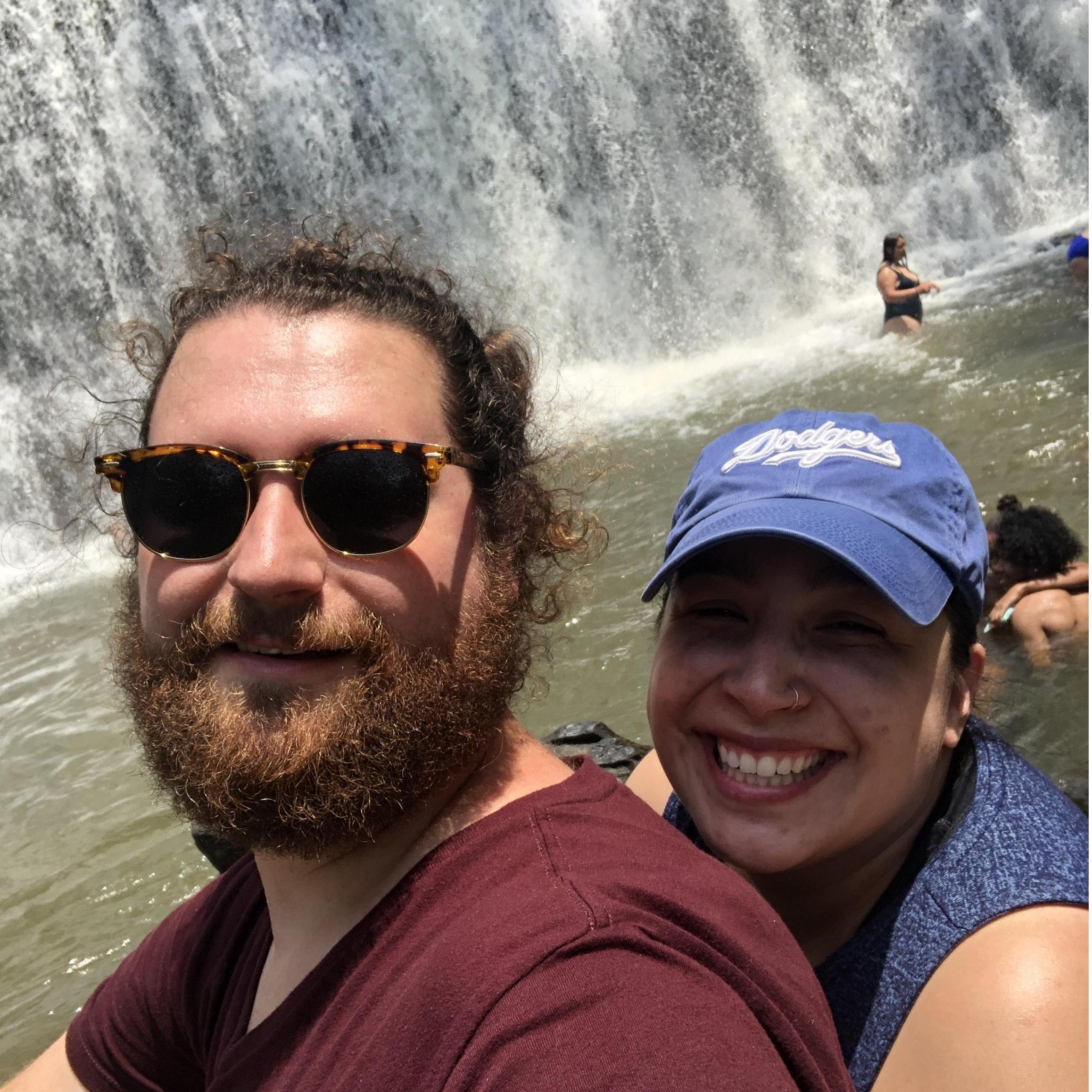 Hiking in Roswell to see a waterfall!