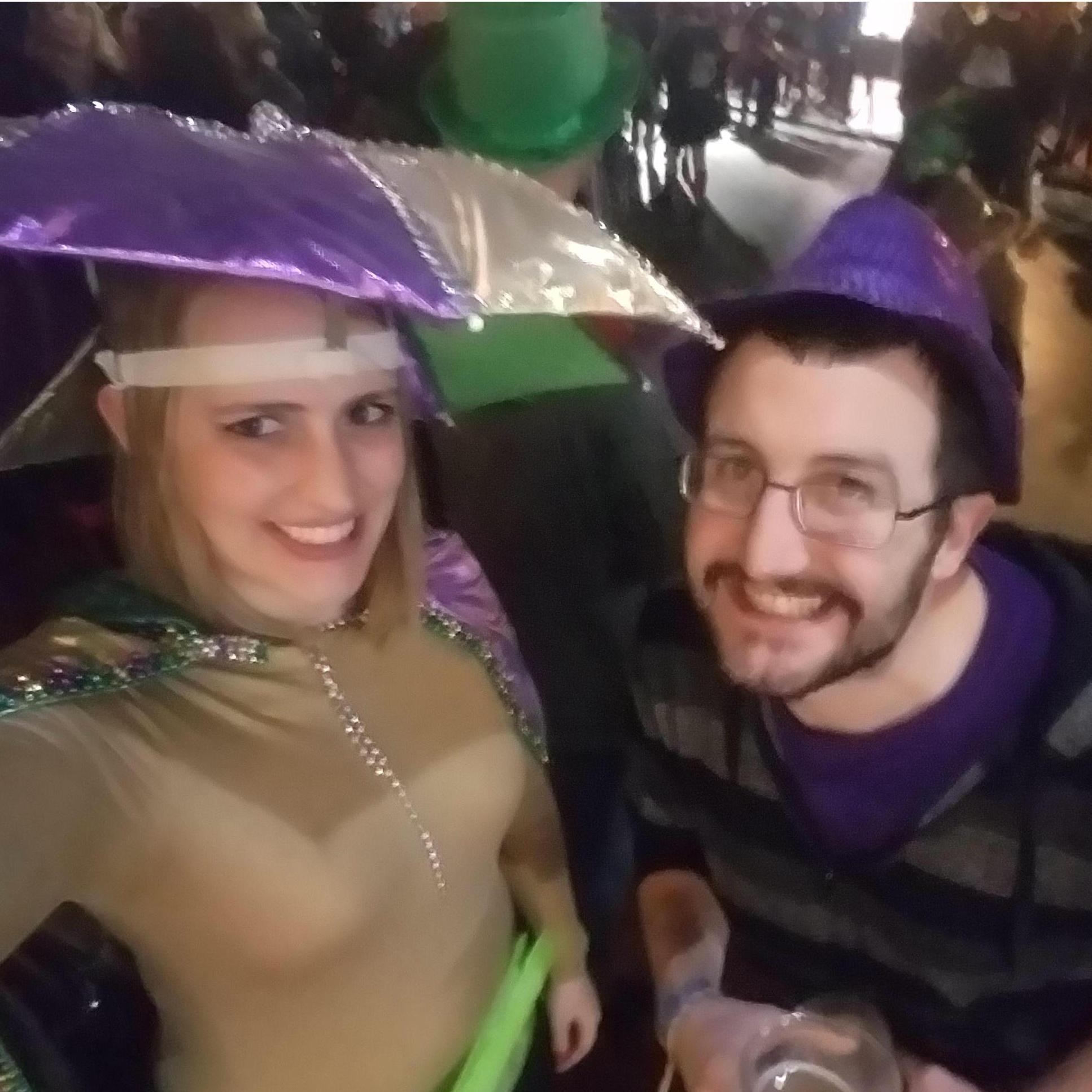 Margaret's first, and favorite, Mardi Gras parade at Krewe du Vieux