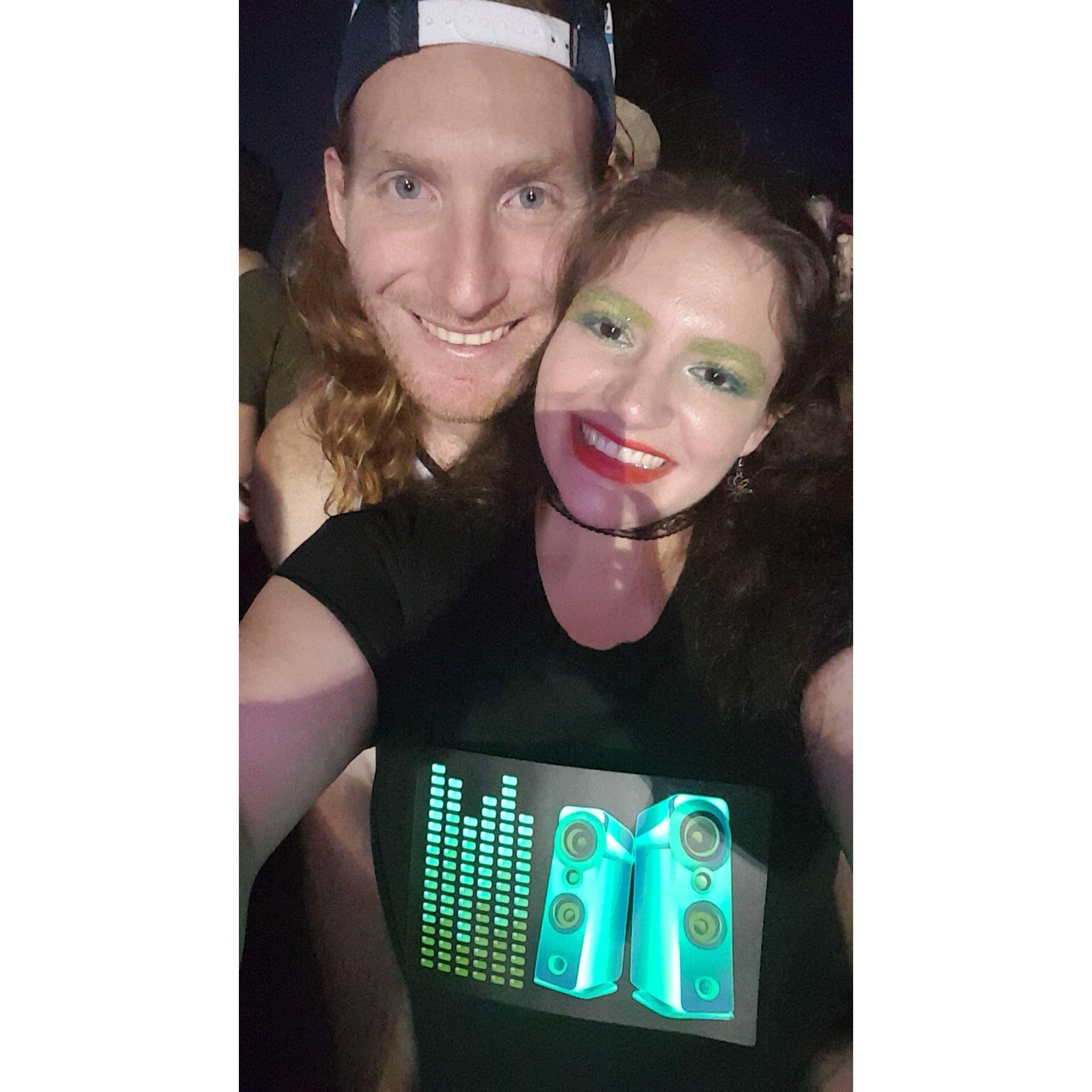 Movement Electronic Music Festival, Detroit. (P.S. People tell Rachel that's not Mark, it's Bradley Cooper- don't tell Mark).