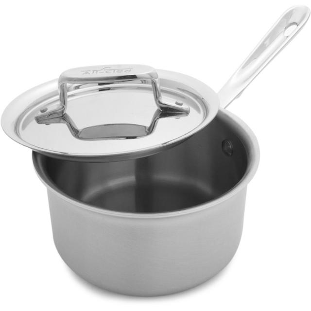 All-Clad d5 Brushed Stainless Steel Saucepan, 1½ qt.