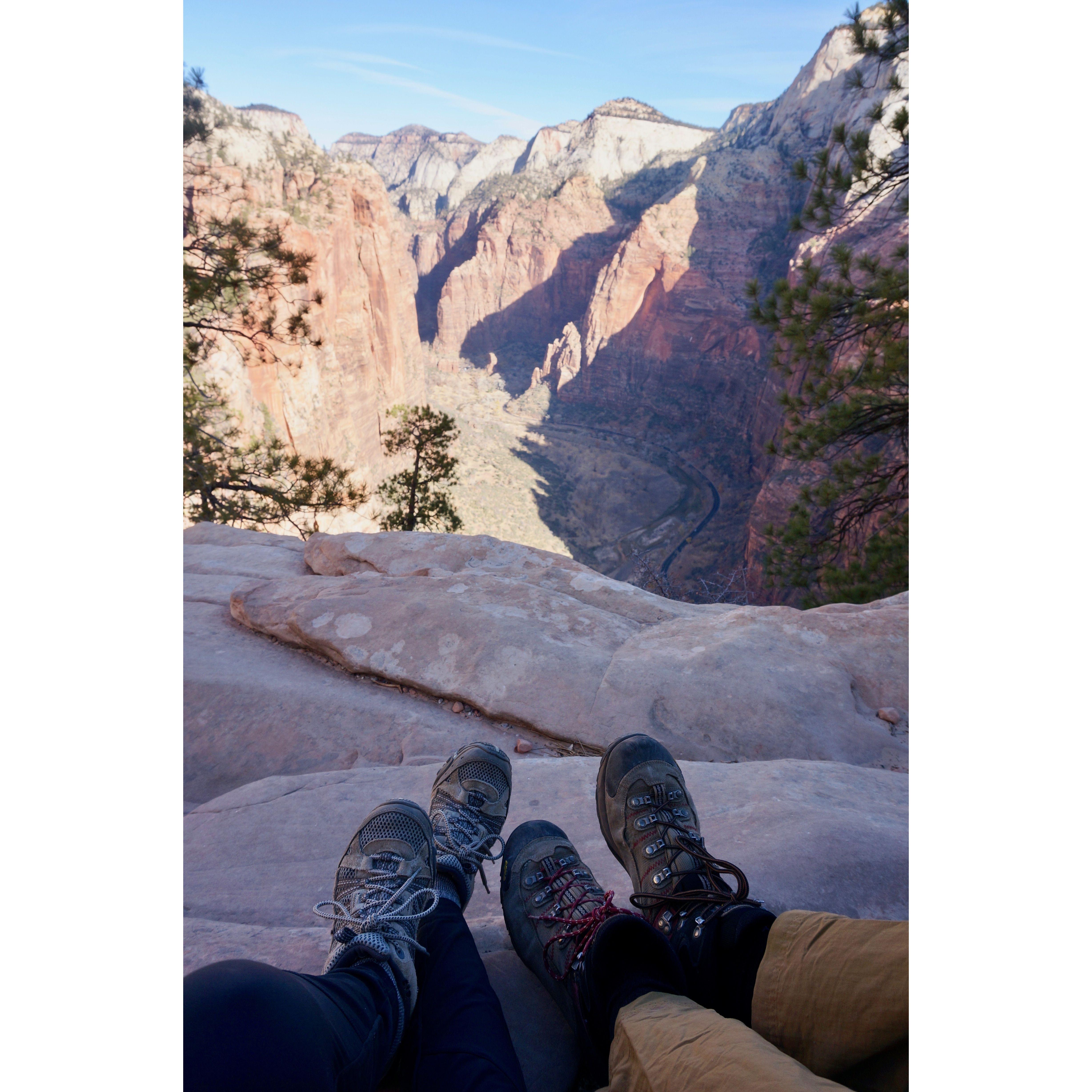 Angels' landing in Zion National Park (November 2020)