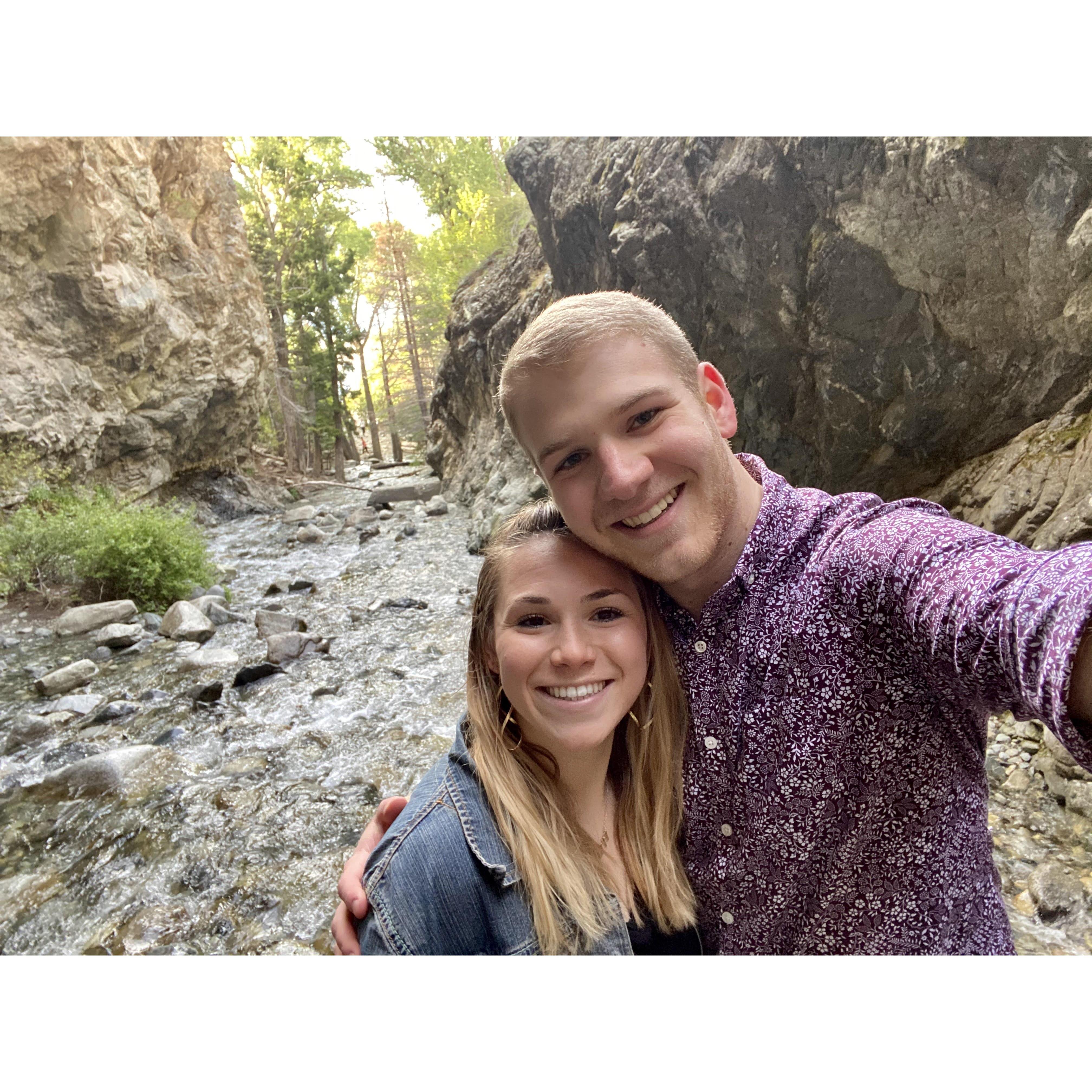 Waterfall hike in Alamosa at Zapata Falls. SO FUN