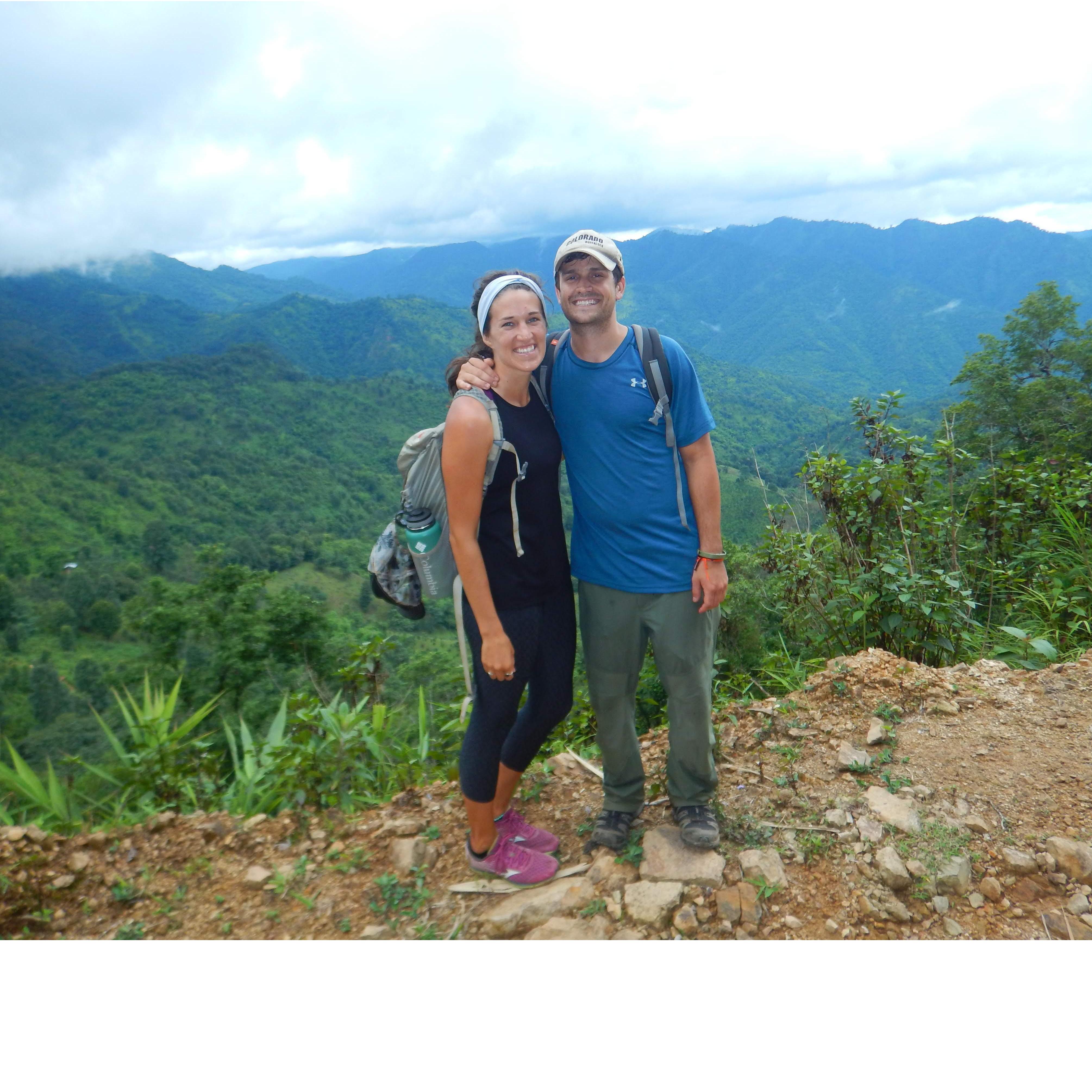 Htan Sant Village, Myanmar- 20km up to reach this village where we stayed the night with a local family!