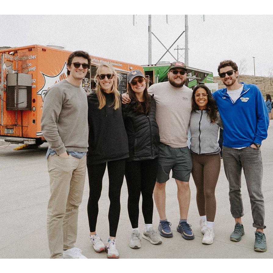 April 2023. Reuniting with some VT friends at the base of Table Mountain, CO.