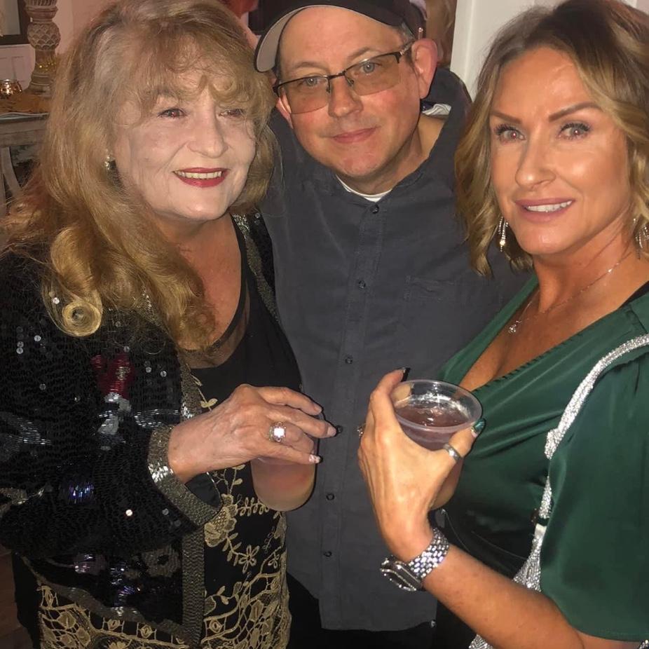 Mom, Ricky and Gapetta at our engagement party