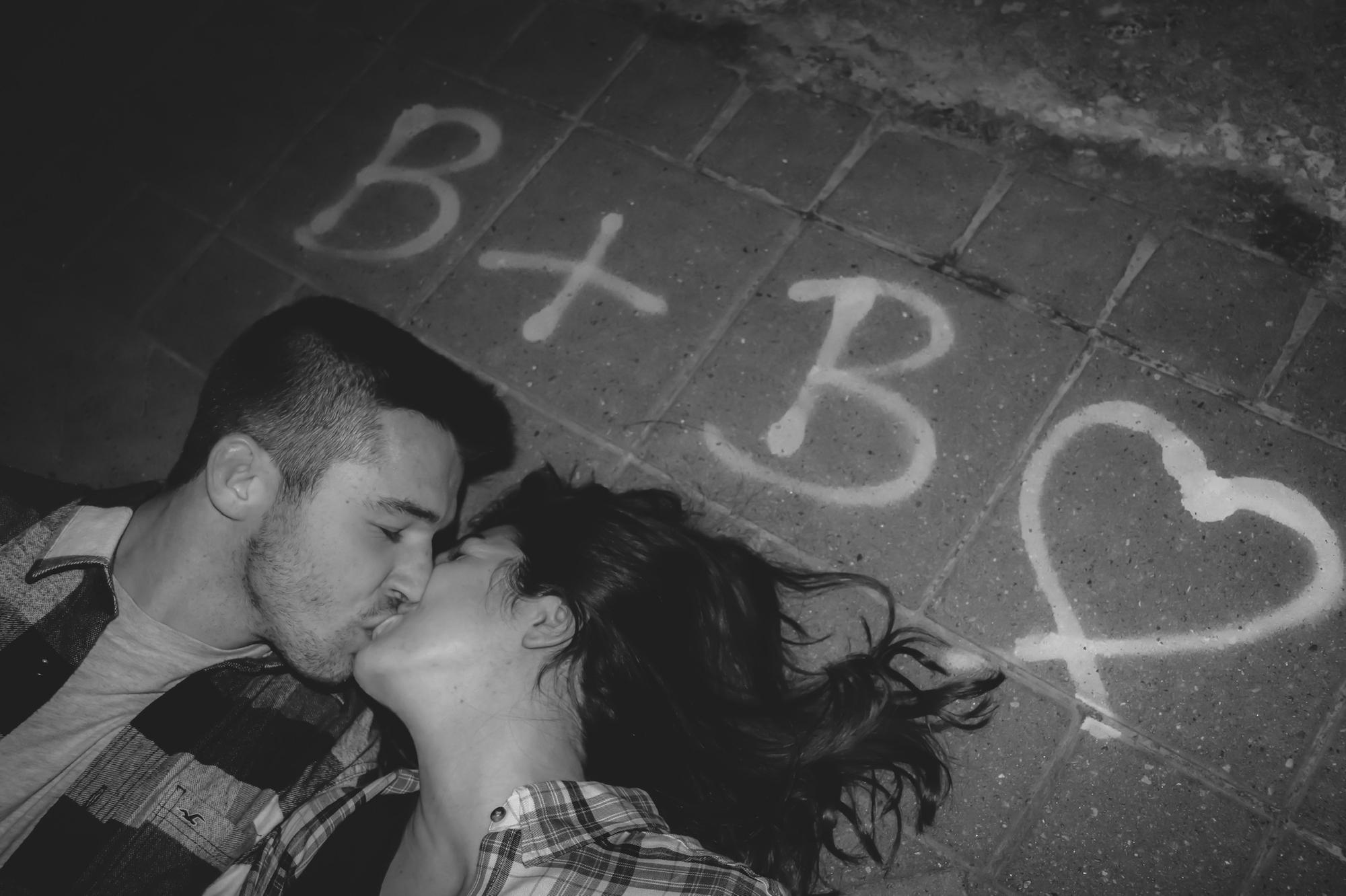 On our walk after the proposal we found this on the sidewalk and had to take a picture