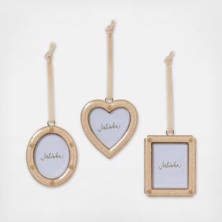 Berry & Thread 3-Piece Enamel Frame Ornament Set