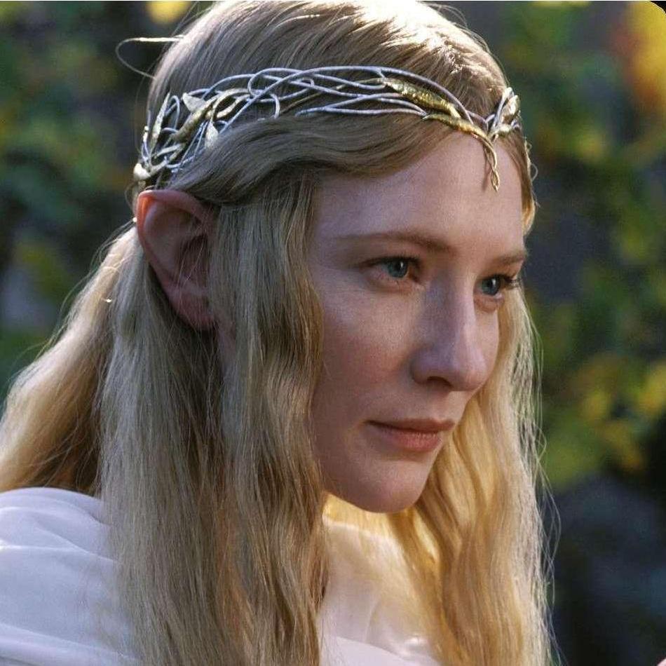 Adding a headpiece like the one seen here on Galadriel from Lord of the Rings would be the perfect fantasy flare for your outfit.