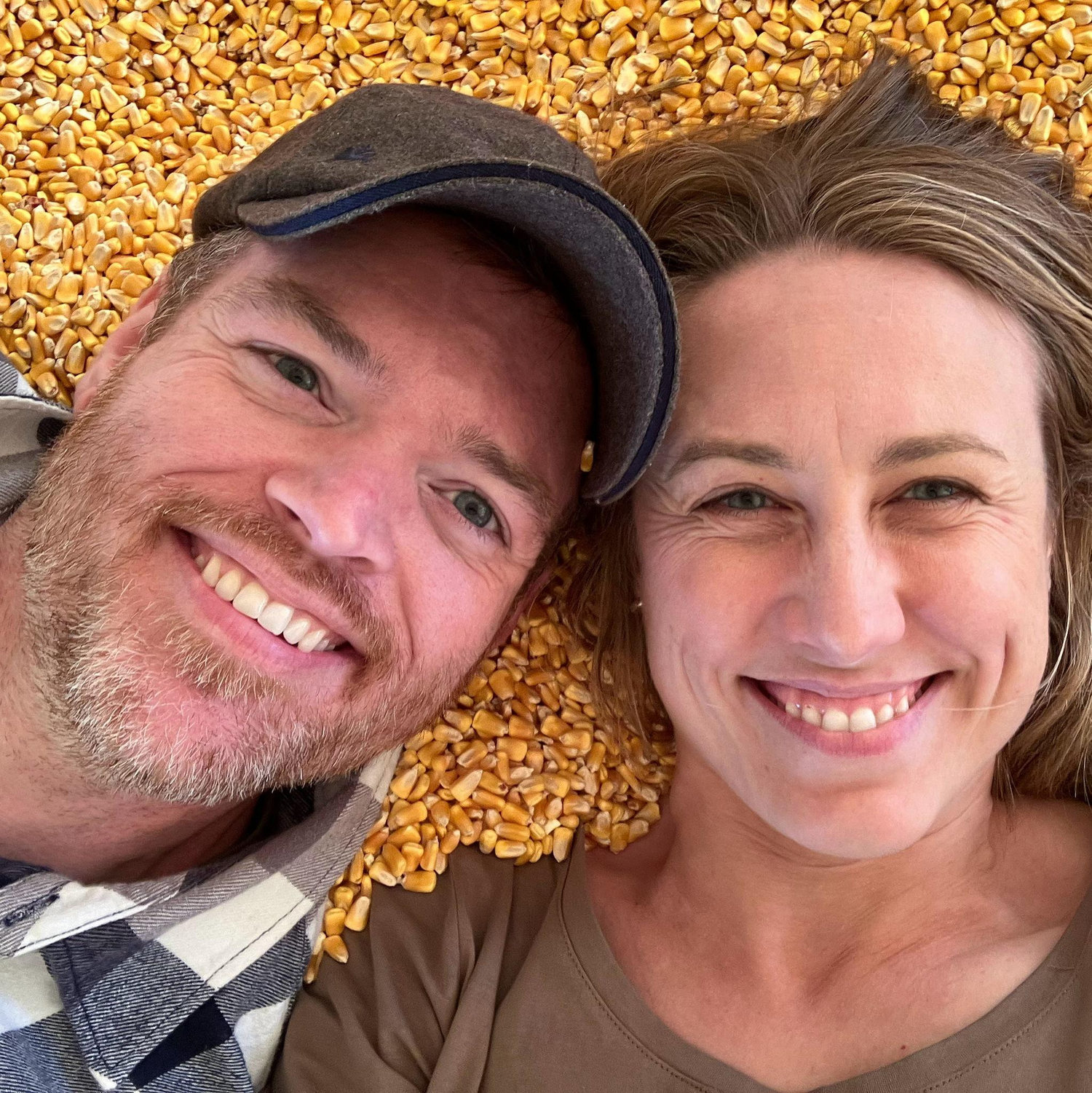 Playing in a corn pit