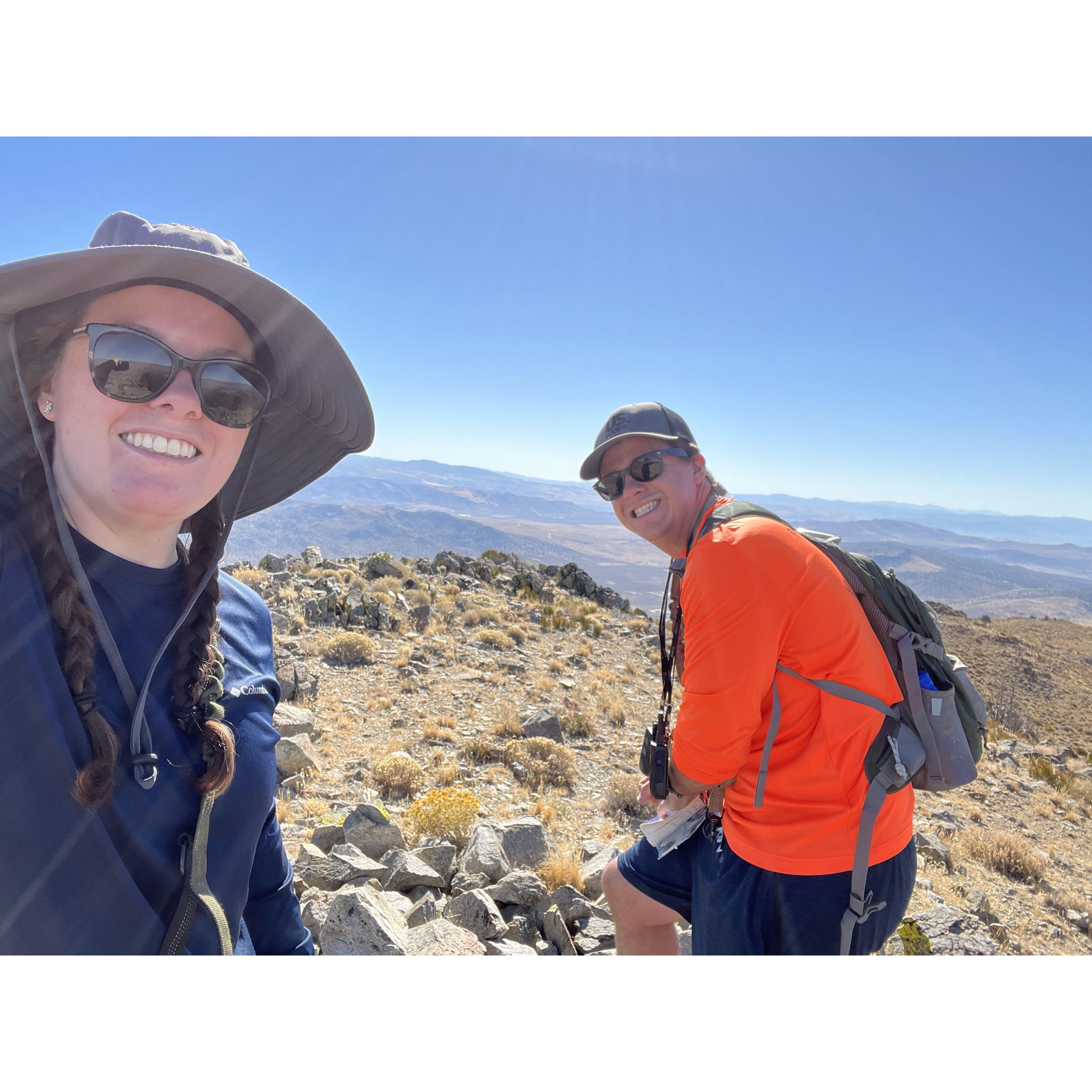 Hiking the mountains near Reno