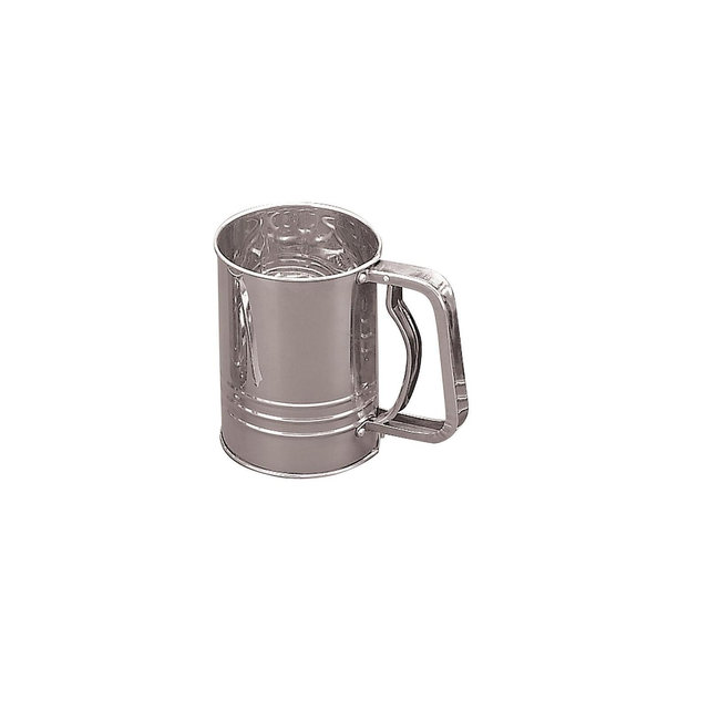 Fox Run Silver Stainless Steel Flour Sifter 3 cups