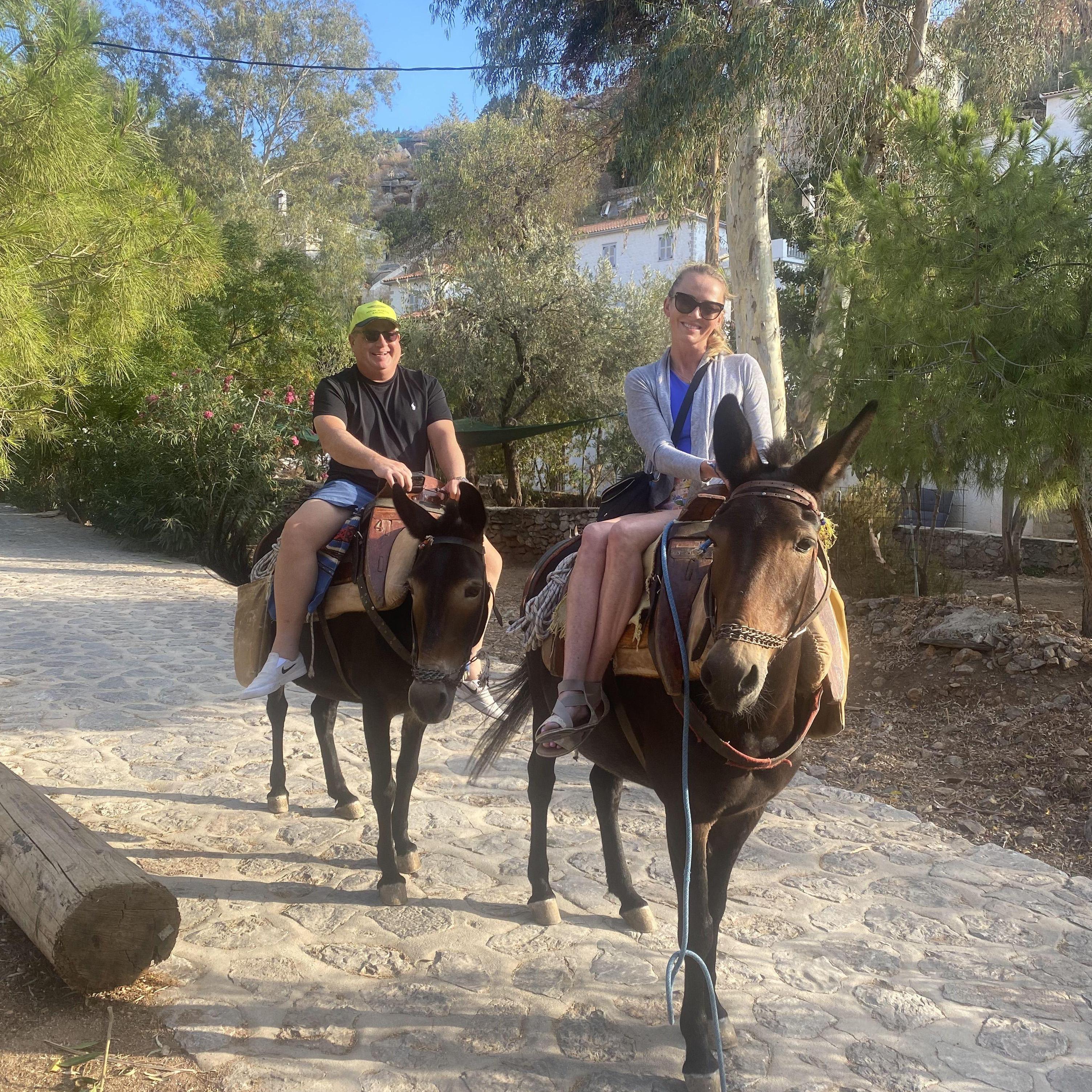 Donkey Rides in Milos,Greece