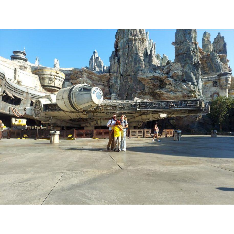 The first time we saw the Millennium Falcon as a family