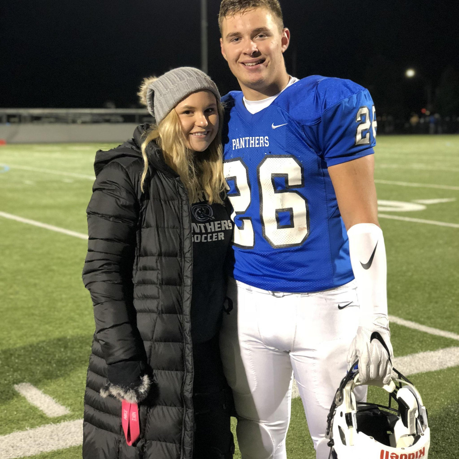 What an honor it is for Kyra to be standing with the Iron Panther.