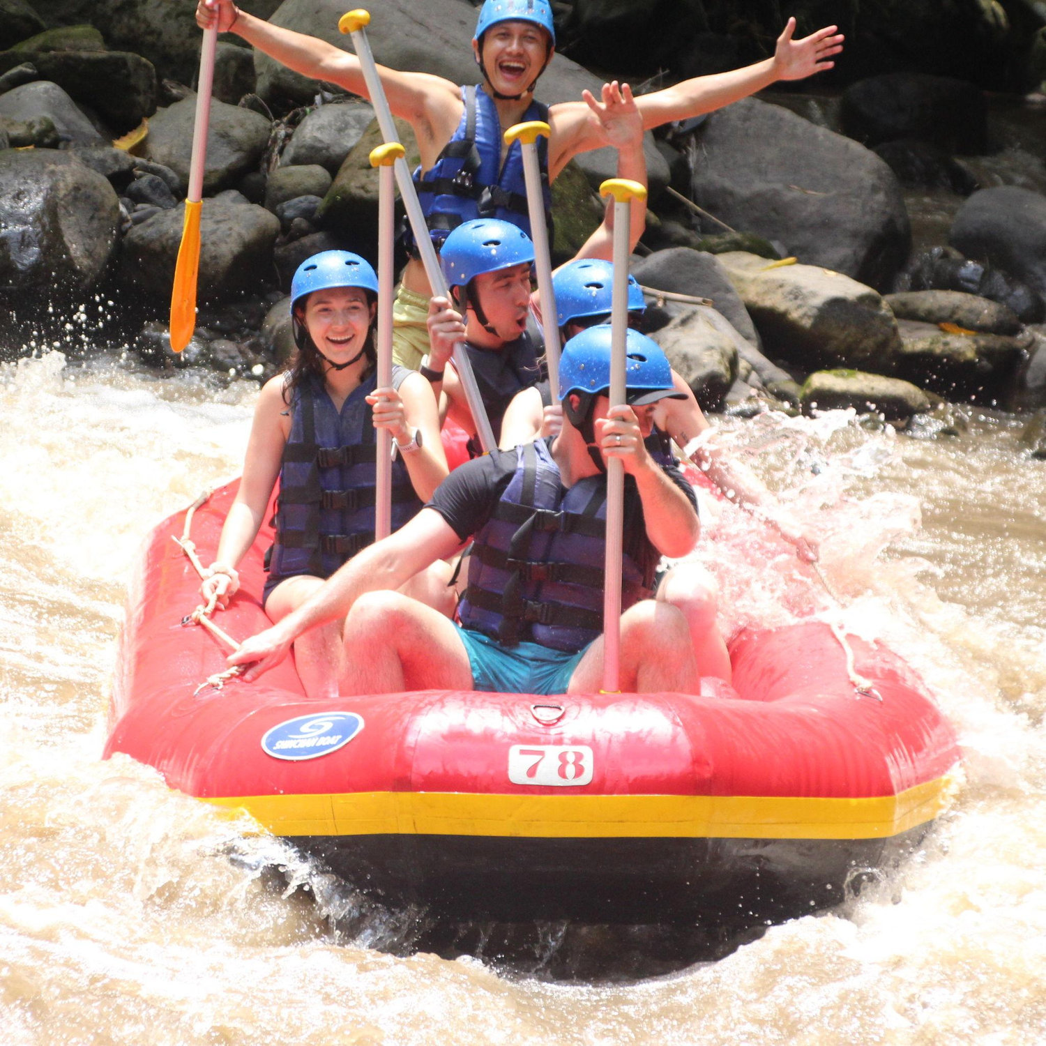 Rafting in Indonesia!